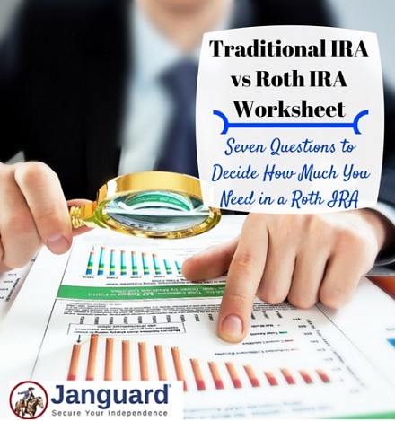 traditional ira vs roth ira worksheet